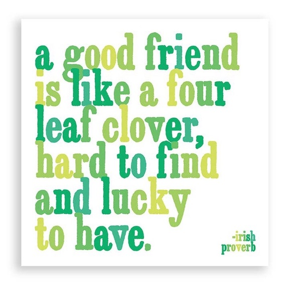 Inspirational Quotable square  Magnet Irish friendship quote square new in pkg - Picture 1 of 5